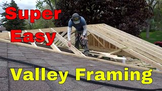 Installing Jack RaftersValley Rafters Alone  How To  MY DIY [upl. by Stillman]