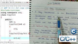 Types of Constructors in C  Copy constructor program  C Object Oriented Programming Hindi  61 [upl. by Hcelemile]