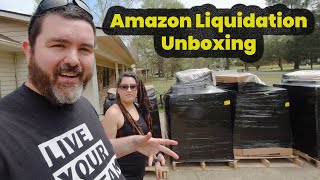 Unboxing an Amazon Shelf Pull Liquidation Pallet From Market Street Liquidation [upl. by Aztinay976]