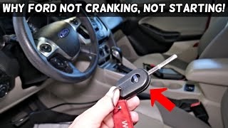 WHY FORD DOES NOT START DOES NOT CRANK CAR NOT STARTING [upl. by Eatnoled]