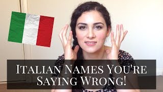 LEARN ITALIAN How to Pronounce Italian Names Part 1 [upl. by Kohsa729]