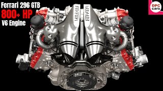 Ferrari 296 GTB V6 Engine in Detail [upl. by Seda205]