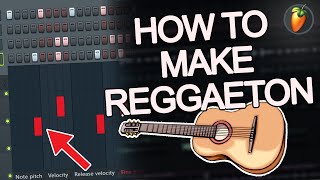 How To Make Reggaeton Beats In FL Studio Making A Beat From Scratch [upl. by Dnalyaw]