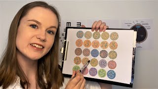 ASMR Eye Exam amp Colour Blindness Test Soft Spoken [upl. by Atiuqer]