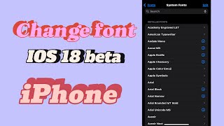 How to use Font Style in iOS 18  iPhone iPad [upl. by Ocirred728]