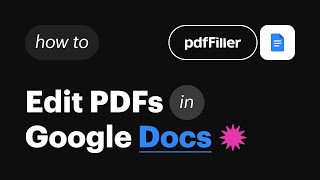 Turn Google Docs Documents into fillable PDFs [upl. by Nlyak245]