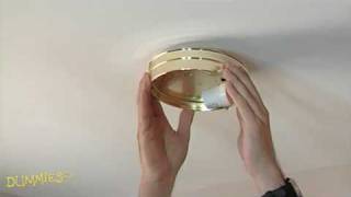 How to Replace Ceiling Light Fixtures For Dummies [upl. by Eornom]