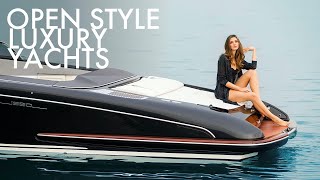 Top 5 Small Open Style Luxury Yachts by Riva Yachts  Price amp Features [upl. by Ahsitnauq989]