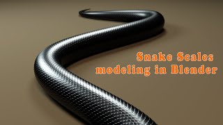 Realistic Snake Scales Modelinguse curve and array addon in Blender 293 [upl. by Ettigdirb846]