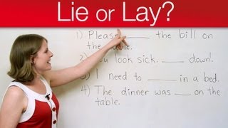 Grammar Mistakes  LIE or LAY [upl. by Hsotnas]