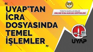 UYAPtan İcra Dosyasında Temel İşlemler [upl. by Arrej]