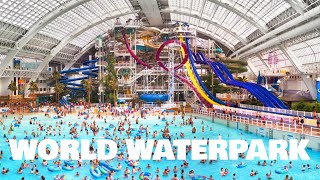 World Waterpark ALL WATERSLIDES POV at West Edmonton Mall Edmonton Alberta [upl. by Dun]