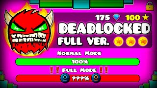 OFFICIAL quotDEADLOCKED FULL VERSIONquot   GEOMETRY DASH 211 [upl. by Heinrik716]