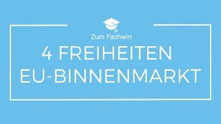 Die vier Freiheiten des EUBinnenmarktes [upl. by Kevina850]