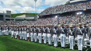 2017 West Point Graduation Oath to Hat Toss [upl. by Ford]