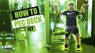 How To Do A Pec Deck Fly  Exercise Demonstration Video and Guide [upl. by Edualcnaej47]