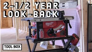 Milwaukee M18 Table Saw a 212 Year Look Back [upl. by Halian]