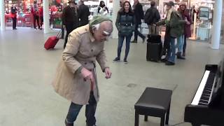 GRANDPA PLAYS DANCE MONKEY At The Mall On Piano [upl. by Anwahs]