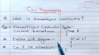 Parameterized constructor in C  Syntax and Example of Parameterized Constructor in C [upl. by Elleinet785]