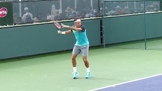 Roger Federer Forehand Slow Motion  Indian Wells ATP HD [upl. by Kele677]