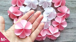 ► Cómo hacer una FLOR DE PAPEL en MINUTOS 😍🌸 [upl. by Bourne445]