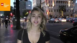 Caylee Cowan talks about Dating and her new movie Sunrise in Heaven outside Katsuya in Hollywood Me [upl. by Leaw]