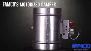 Motorized Damper  HVAC dampers by FAMCO manufacturing [upl. by Nesnaj]