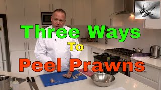 How to shell amp devein Prawns 3 ways  Paul Breheny  The Hook and The Cook [upl. by Amaty]