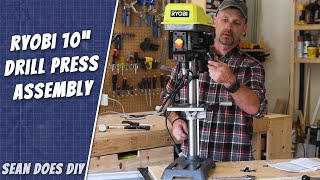 Ryobi DP103L 10quot Drill Press Assembly and Test [upl. by Knah]