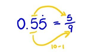 Convert Any Decimal to a Fractions  easy math lesson [upl. by Yvel]