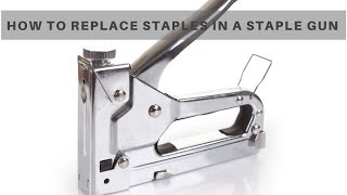 How To Replace Staples In A Staple Gun [upl. by Azenav]