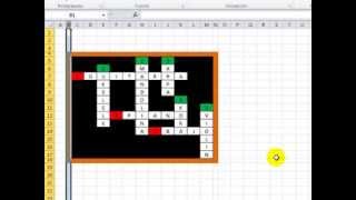 CRUCIGRAMA EN EXCEL [upl. by Warfourd]