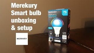 Merkury smart bulb unboxing amp setup [upl. by Neela]