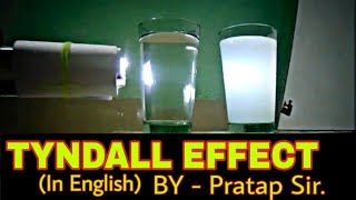 Tyndall Effect Experiment  In English [upl. by Seiden]