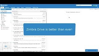 Zimbra 88 Demo  Zimbra Drive [upl. by Beitz]