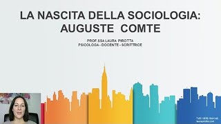 4 La nascita della sociologia Auguste Comte [upl. by Blondy]