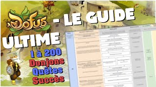 LE GUIDE ULTIME DOFUS  Schéma de progression optimisée [upl. by Mansoor713]