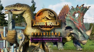 HYBRIDS EVERYWHERE  New Dinos Showcase  Secret Species Pack  Jurassic World Evolution 2 [upl. by Hannahs968]