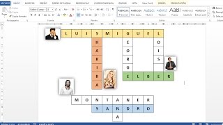 Como hacer un crucigrama en word [upl. by Adel997]