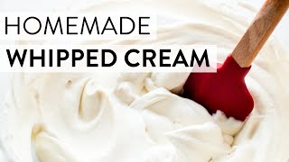 Homemade Whipped Cream  Sallys Baking Recipes [upl. by Dori839]