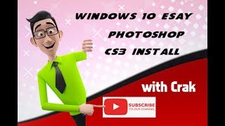 windows 10 Photoshop cs3 install with crak [upl. by Llewon]