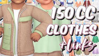 The Sims 4  MAXIS MATCH TODDLER CLOTHES COLLECTION 🌺  150 cc items  Links [upl. by Prady46]