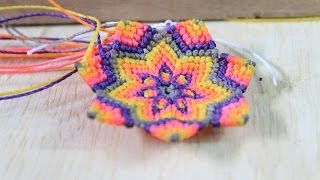 como hacer una mandala en macrame [upl. by Guenzi]