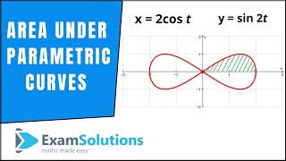 Integration  Parametric type Area under a graph  ExamSolutions [upl. by Asserrac813]