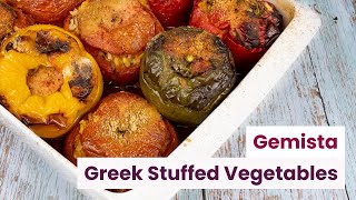 Gemista  Greek Stuffed Vegetables with Rice [upl. by Wein175]