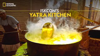 ISKCONS Yatra Kitchen  Indias Megakitchens  National Geographic [upl. by Raskind921]