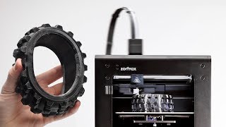 Timelapse of 3D Printing a Prototype Tire on Zortrax M200 Plus 3D Printer [upl. by Immac]