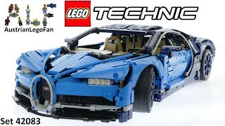 Lego Technic 42083 Bugatti Chiron  Lego Speed Build Review [upl. by Ganley]