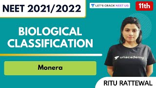 Biological Classification  Monera  Class 11th  NEET Biology  NEET 20212022 [upl. by Neemsaj]