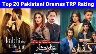 Top 20 Pakistani Dramas TRP Rating 2024  APD Review [upl. by Anomar]